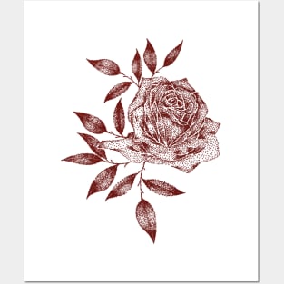 Red Rose Posters and Art